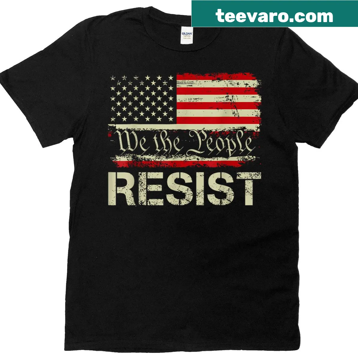 Bold protest t-shirt with a message against Trump. — on a men's t-shirt