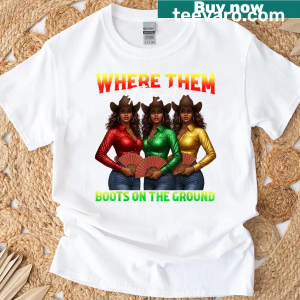 Cowgirl-themed graphic t-shirt with playful text