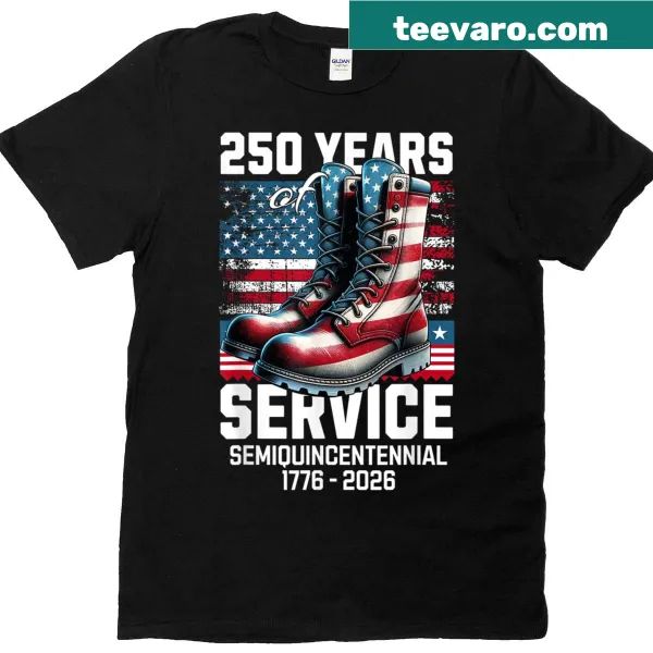Patriotic t-shirt celebrating 250 years of America