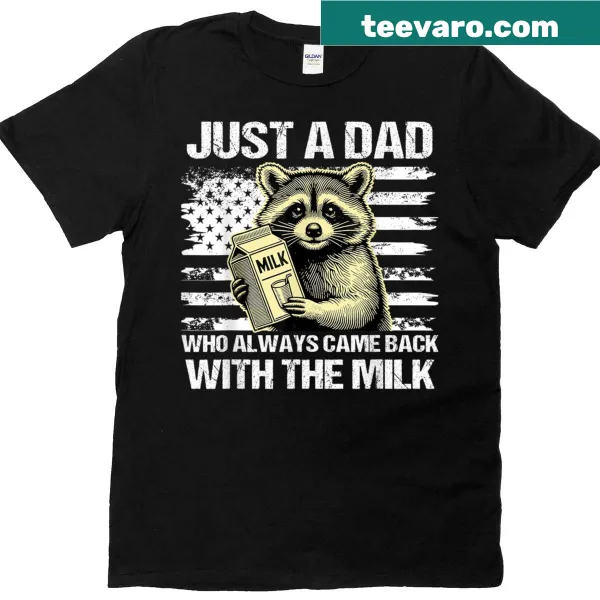 American flag t-shirt with humorous dad phrase in bold typography