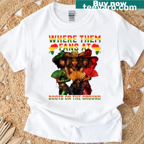 Text-based Juneteenth cowgirl shirt with bold lettering