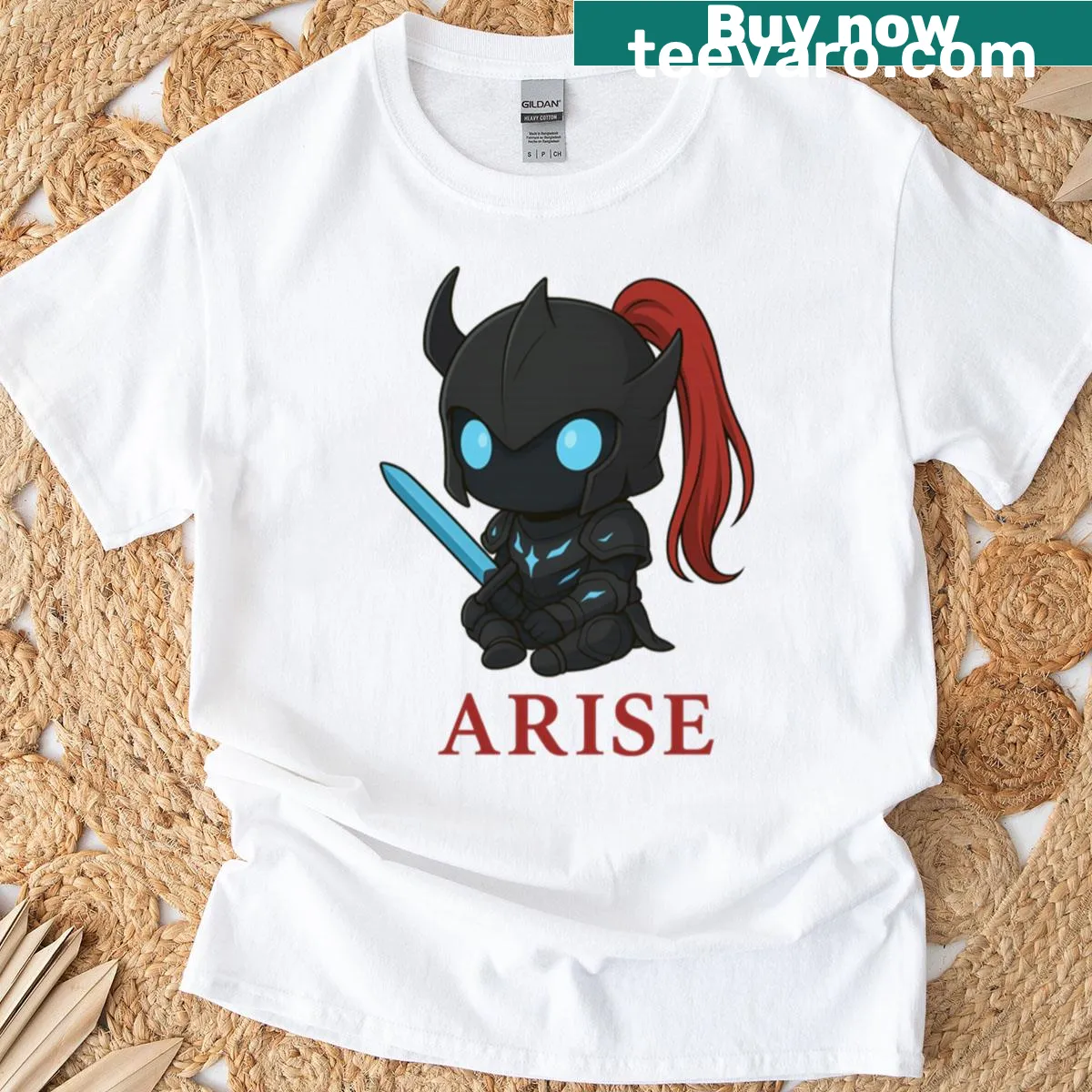 Cute Chibi Shadow Soldier graphic t-shirt — on a men's t-shirt