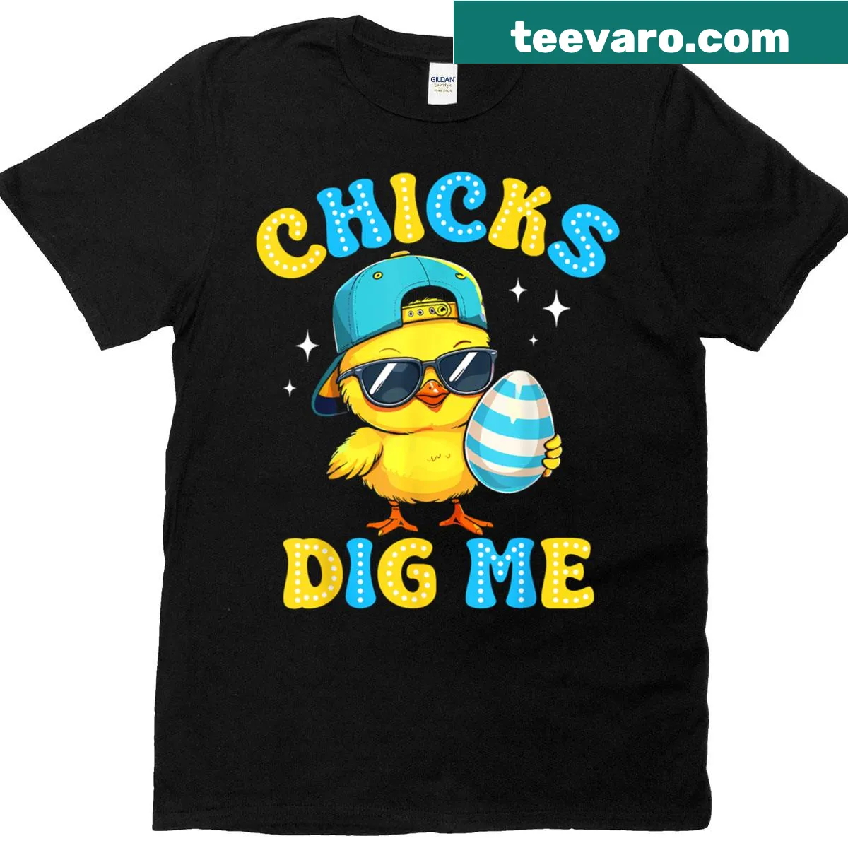 Vintage style Easter t-shirt with humorous text for boys and toddlers — on a men's t-shirt