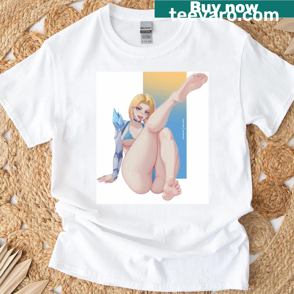 Emma Frost graphic t-shirt featuring strong comic character illustration — on a men's t-shirt