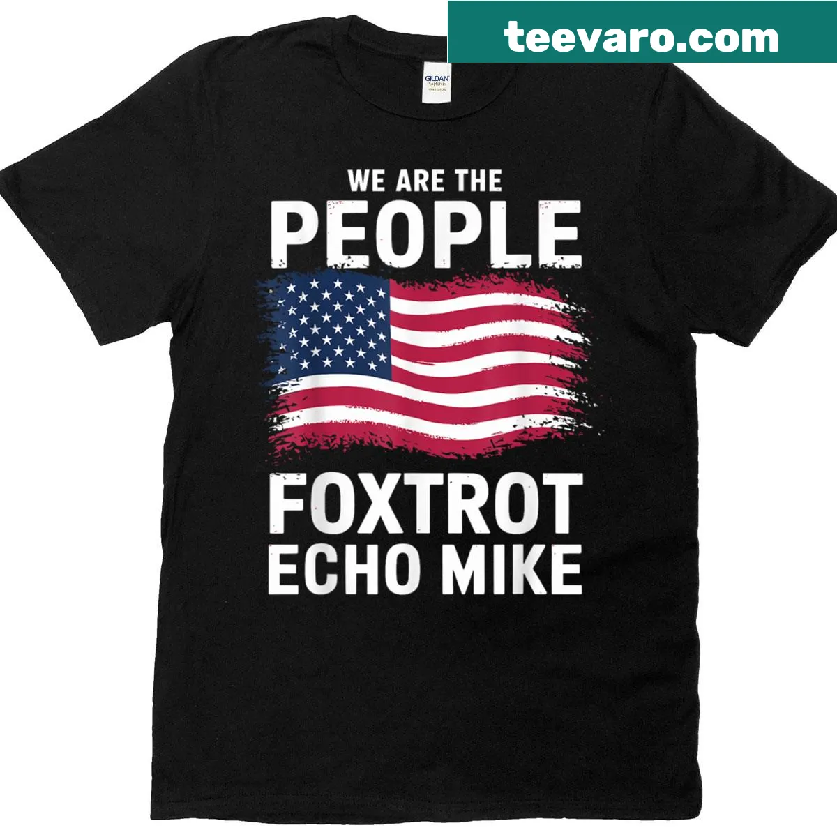 Anti Musk T-shirt featuring 'We Are The People' phrase — on a men's t-shirt