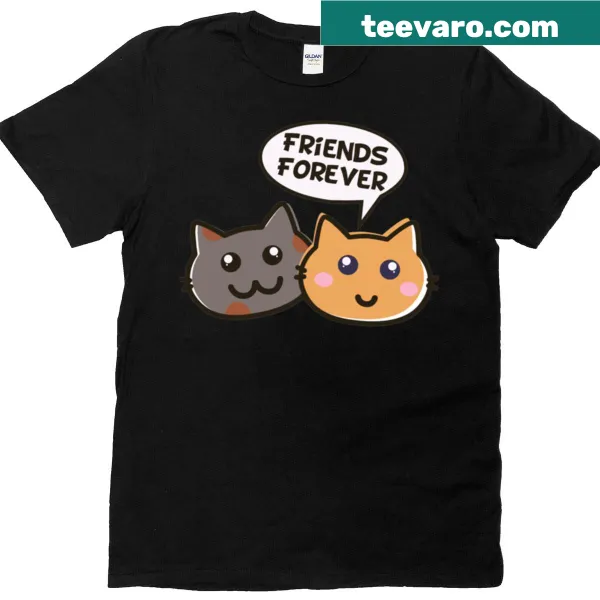Oversized t-shirt with bold typography saying Friends Forever