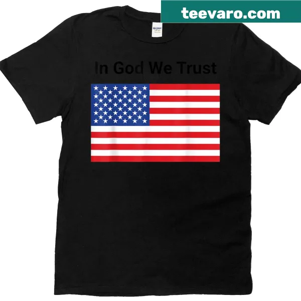 Funny patriotic t-shirt with American flag and humorous text