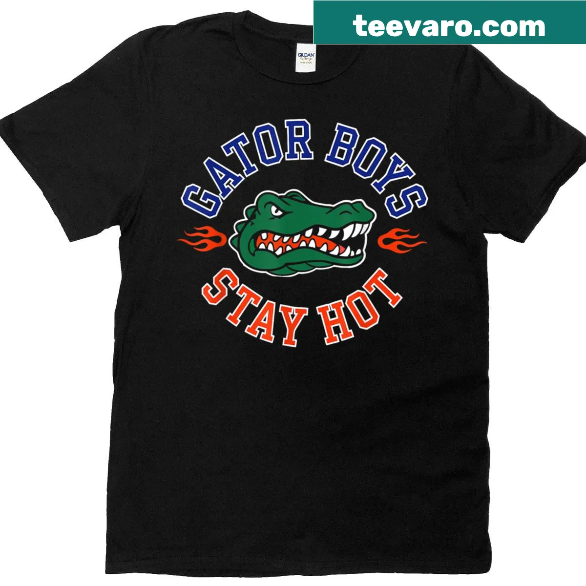 Gator Boys humorous alligator-themed t-shirt with playful text — on a men's t-shirt