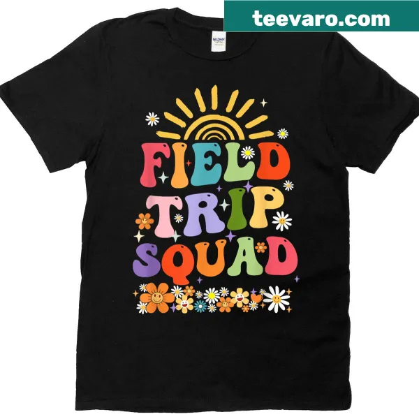 Smiley face graphic t-shirt for a fun field trip squad