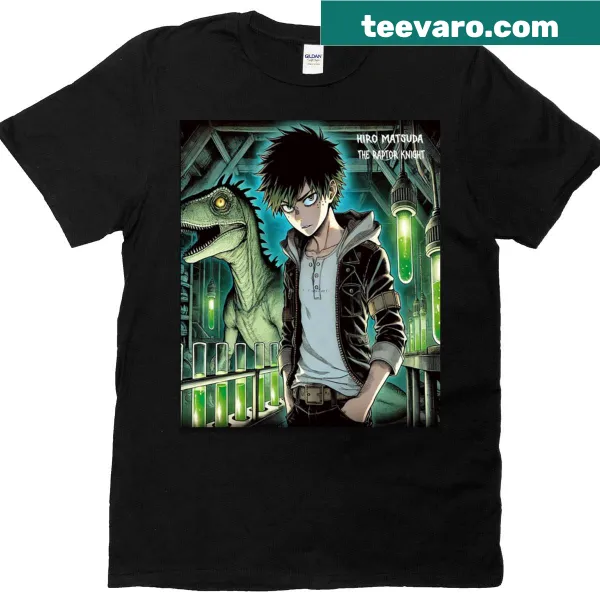 Oversized T-shirt featuring Hiro Matsuda as the Raptor Knight