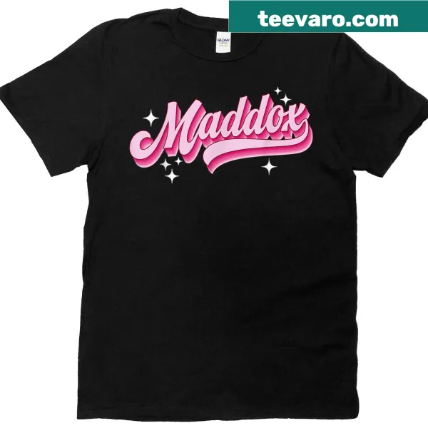 Personalized T-shirt featuring the name Maddox