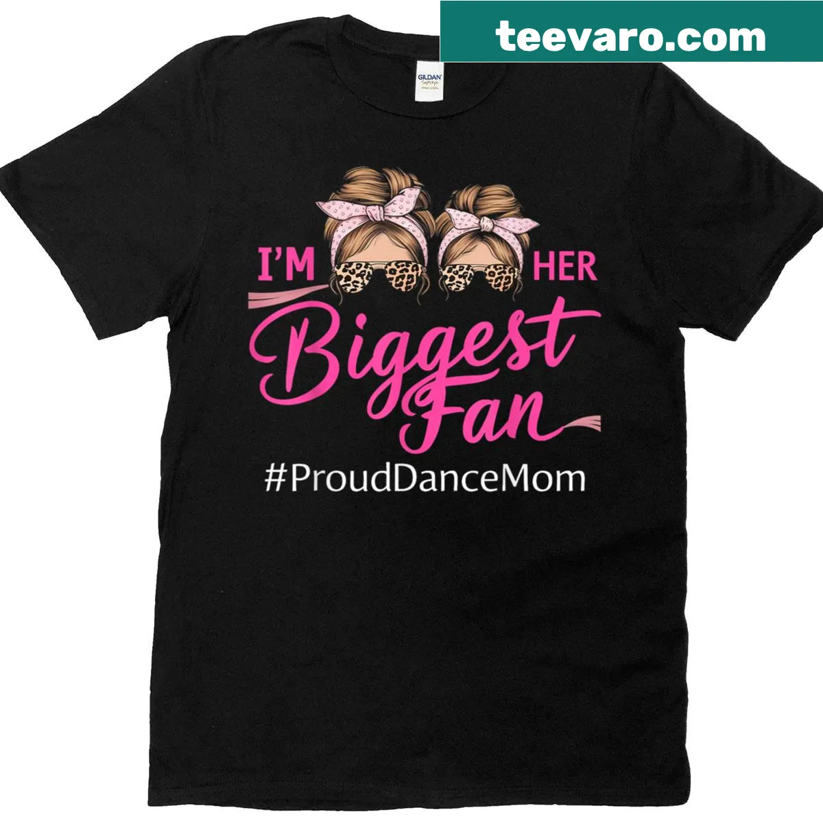 Fun T-shirt for proud dance moms with a supportive message — on a men's t-shirt