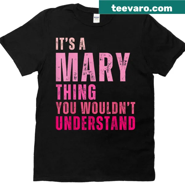 Vintage T-shirt with humorous text about being named Mary