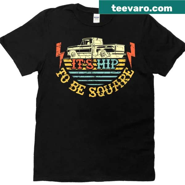 Vintage-style t-shirt featuring a retro Squarebody truck graphic.