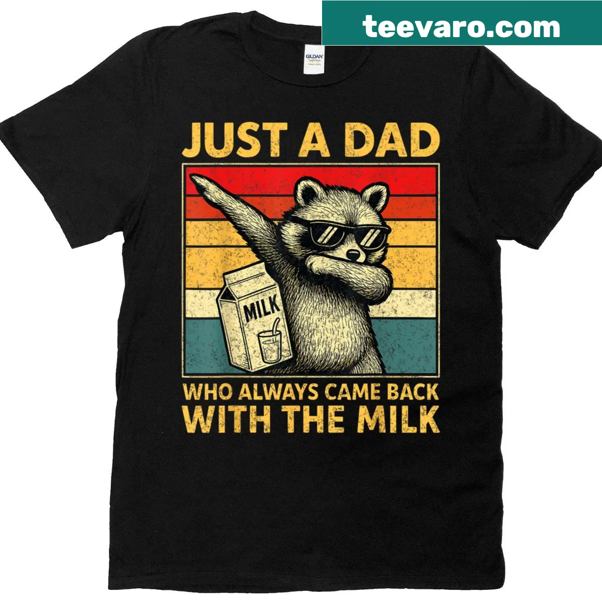 Sentimental t-shirt for devoted dads — on a men's t-shirt