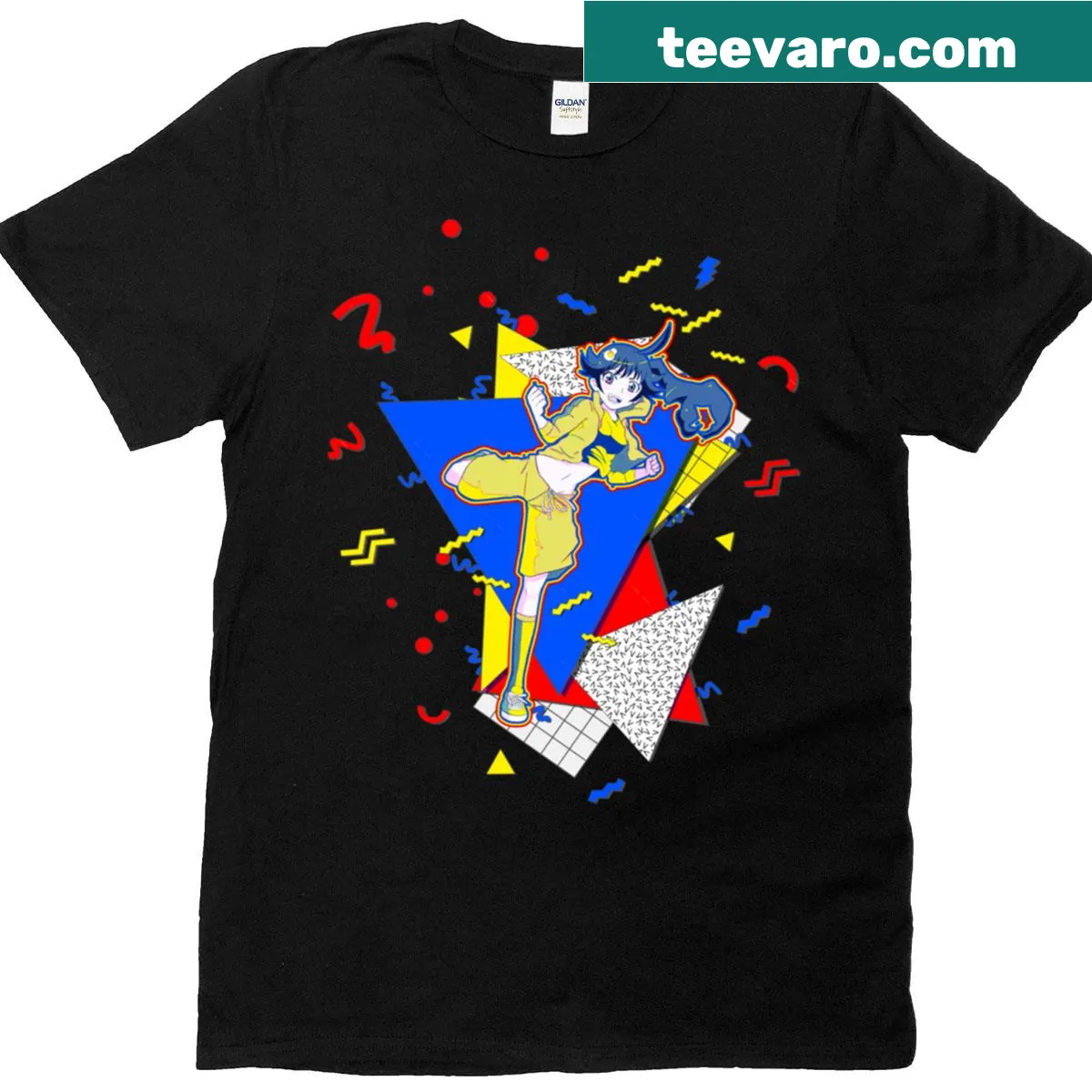 Vintage 90s style shirt inspired by Karen Monogatari series — on a men's t-shirt