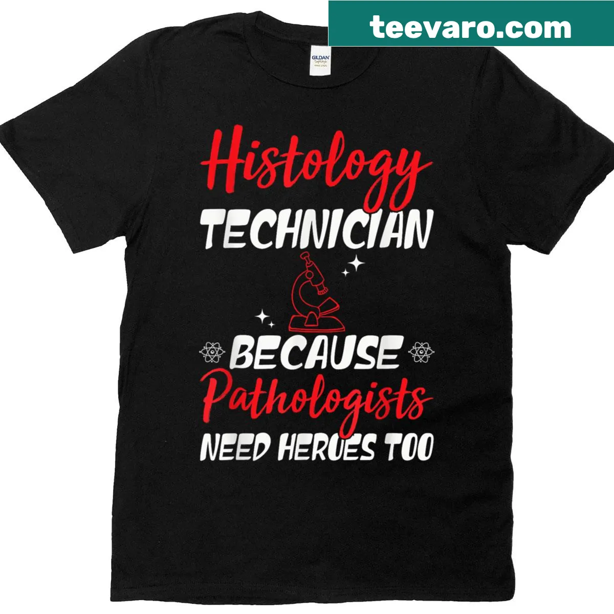 Funny t-shirt for histology technicians during Lab Week — on a men's t-shirt