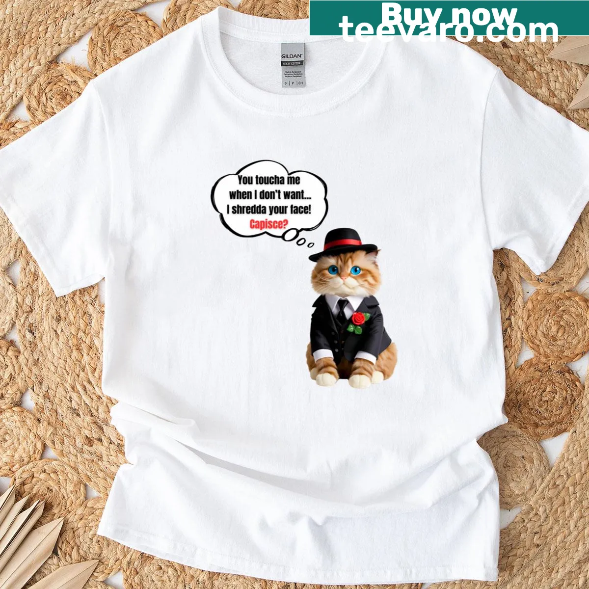 Funny Ragdoll cat design for cat lovers — on a men's t-shirt
