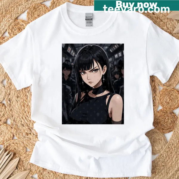 Bold typographic design of 'Piercing Gaze' on t-shirt