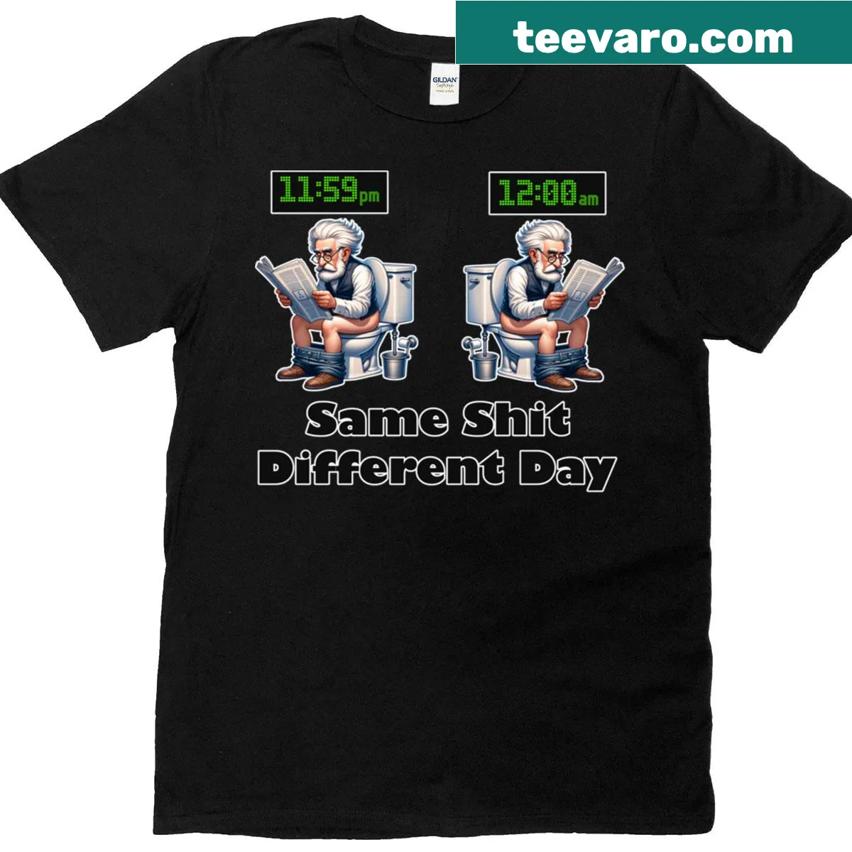 Minimalist typography Ssdd t-shirt with a bold design — on a men's t-shirt