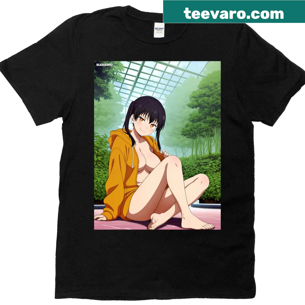 Oversized Tamaki t-shirt with a creative illustration — on a men's t-shirt