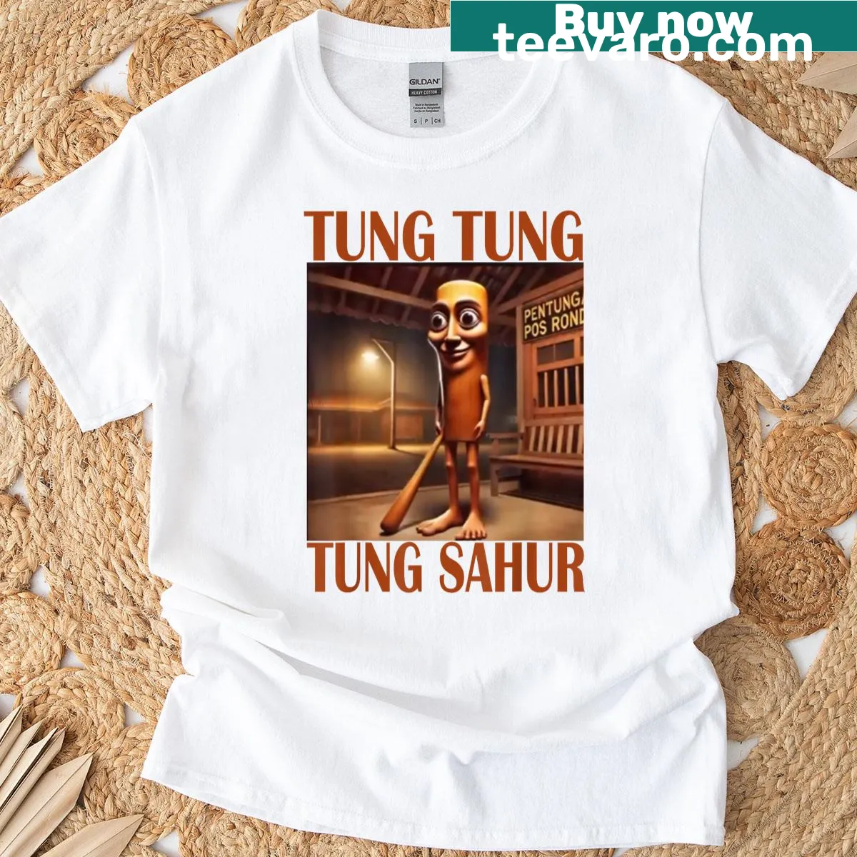 Fun t-shirt celebrating sahur with playful text — on a men's t-shirt