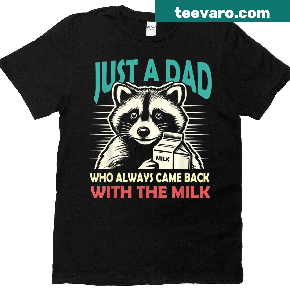 T-shirt with the phrase 'With The Milk' in a heartfelt design — on a men's t-shirt