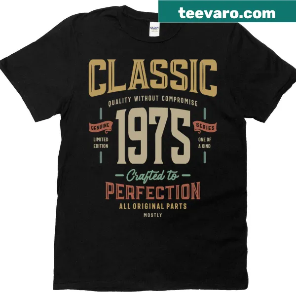 Funny 48 Years Old T-shirt celebrating 1975 birthday