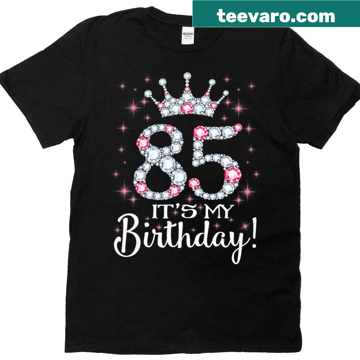 85th birthday T-shirt with fun text — on a men's t-shirt