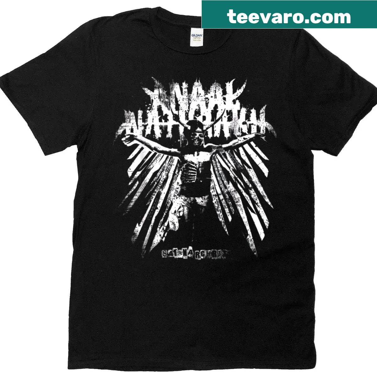 Anaal Nathrakh band graphic T-shirt — on a men's t-shirt