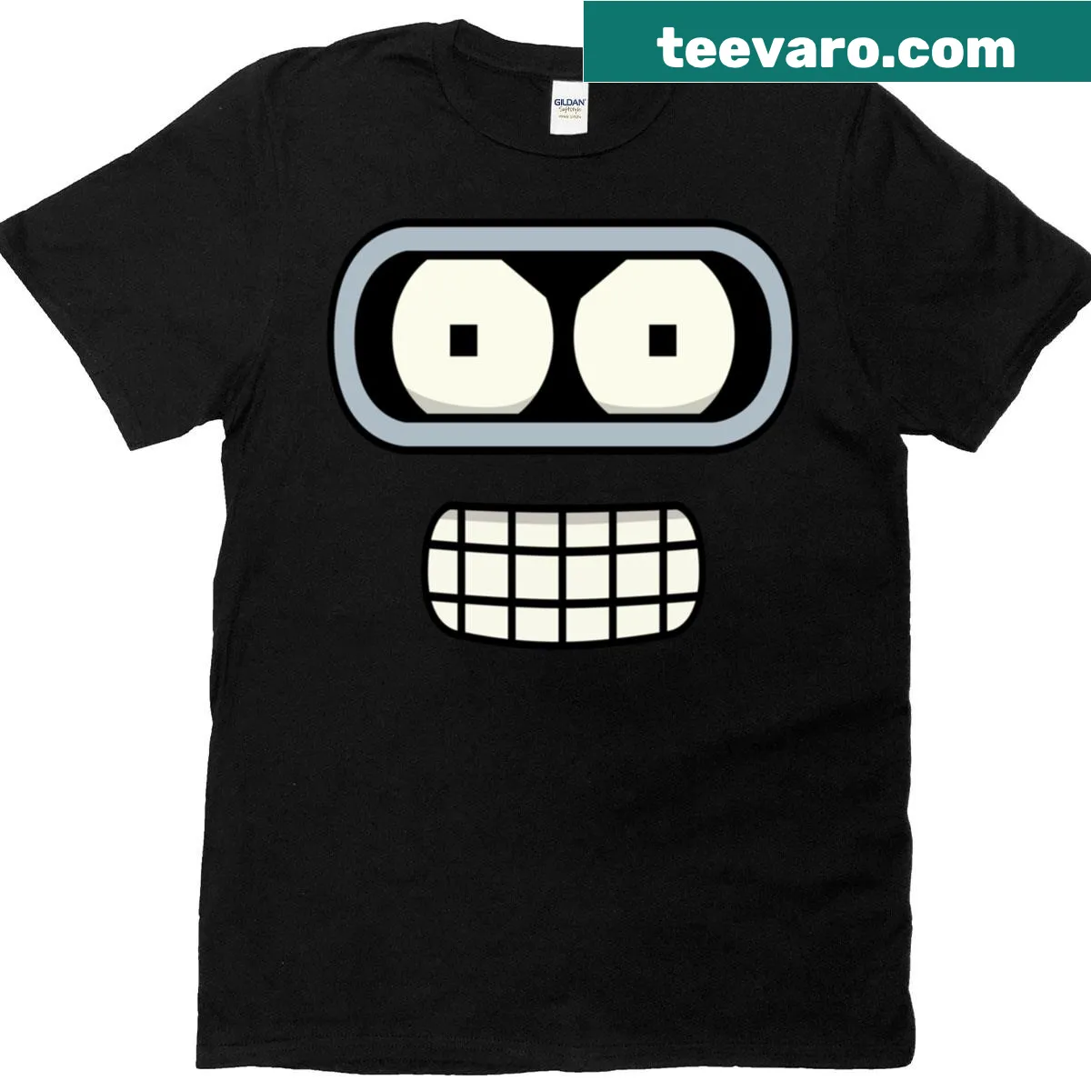 Funny t-shirt featuring a whimsical face design. — on a men's t-shirt
