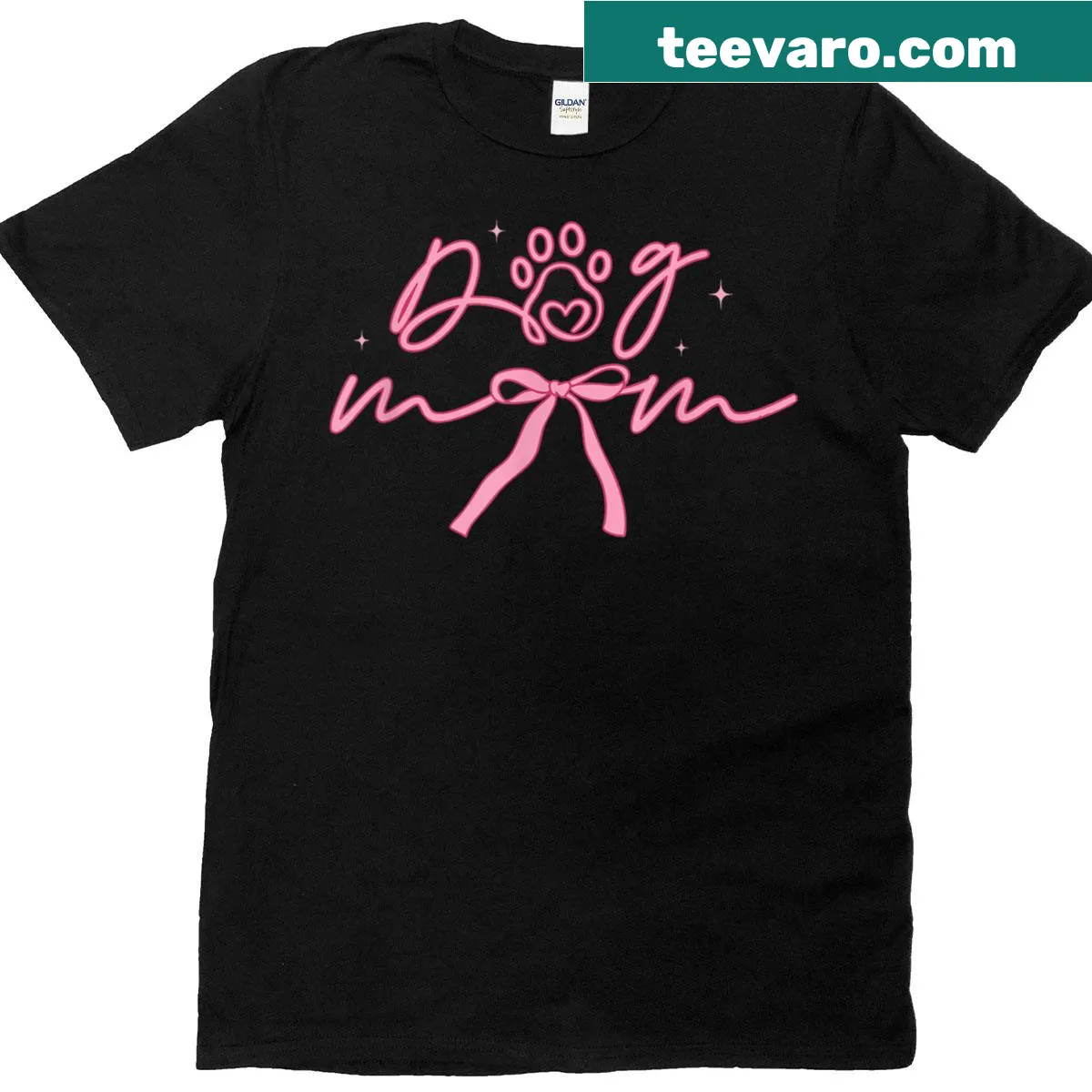 T-shirt for dog moms with a playful design celebrating pet love — on a men's t-shirt