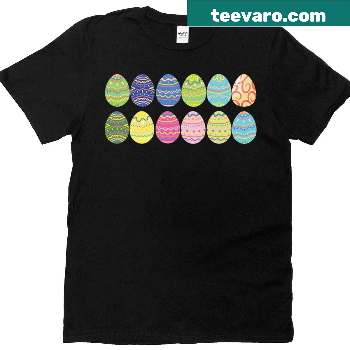 Playful Easter Eggs Included T-shirt design — on a men's t-shirt