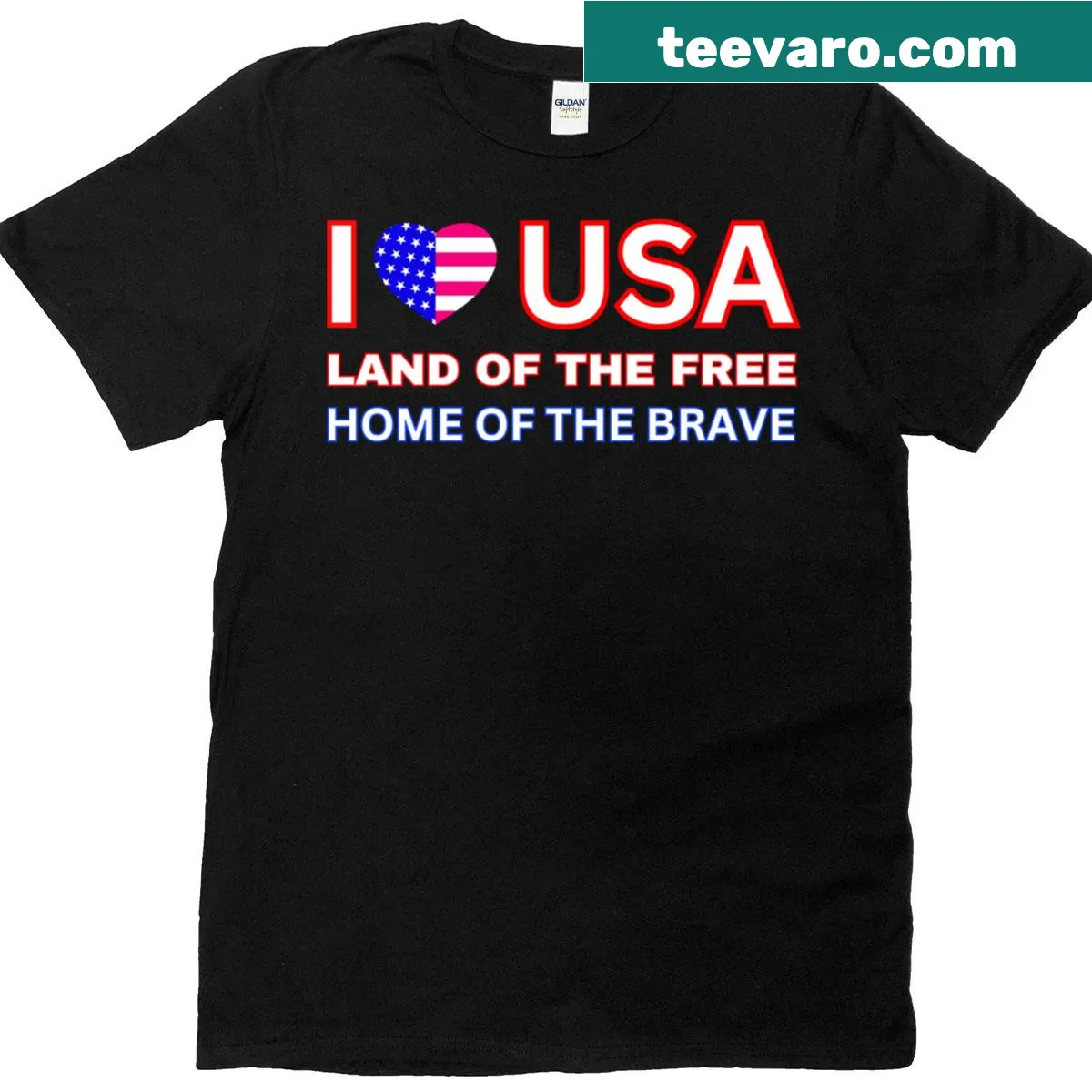 Patriotic shirt with 'Feel The Spirit, Share The Pride' slogan — on a men's t-shirt