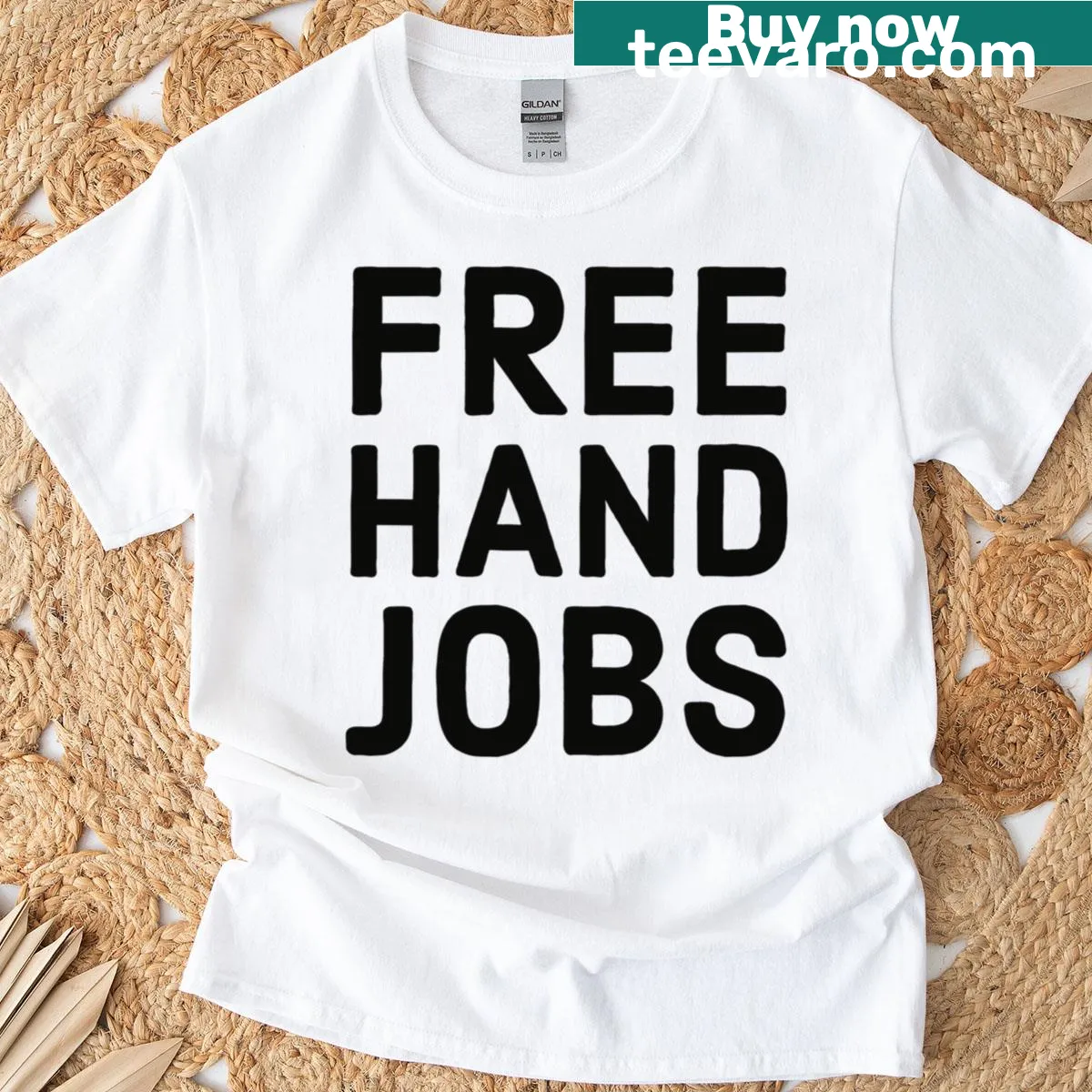 Middle finger graphic on a T-shirt with rude humor — on a men's t-shirt
