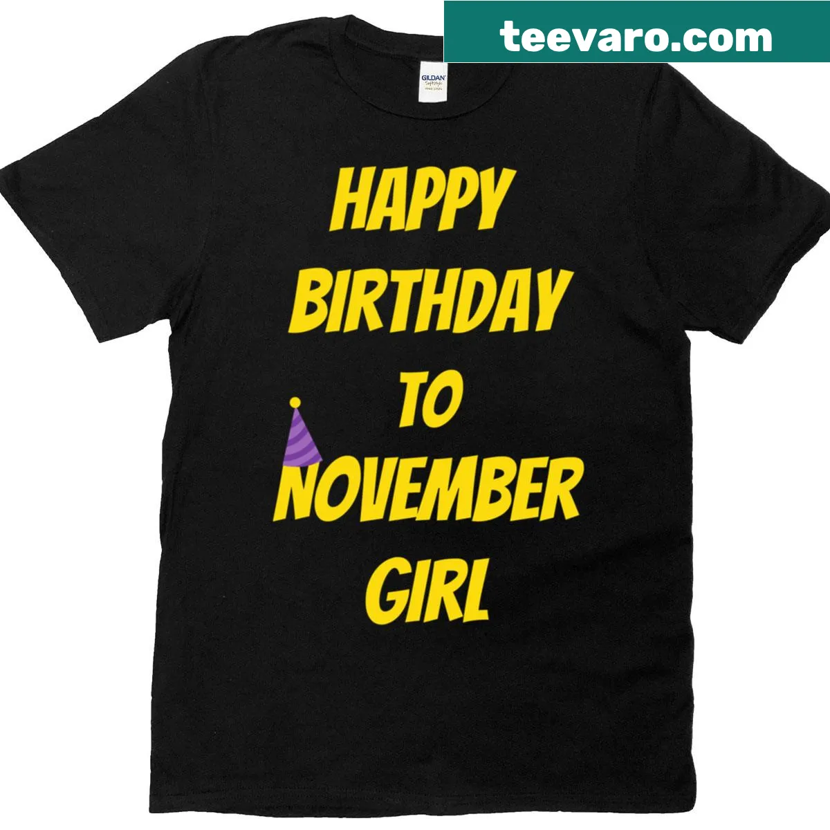 Happy Birthday graphic on a t-shirt — on a men's t-shirt