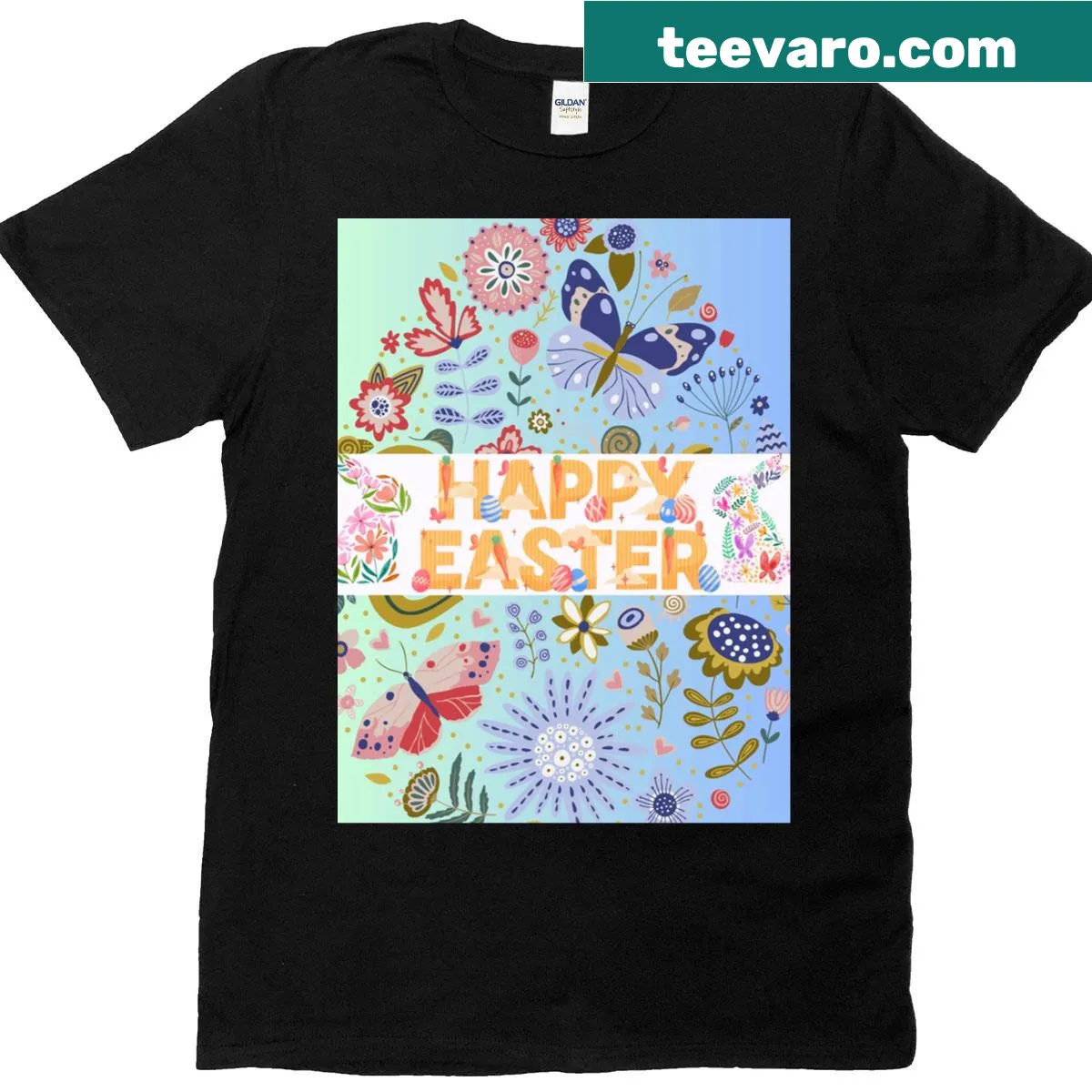 Easter graphic shirt with festive design — on a men's t-shirt