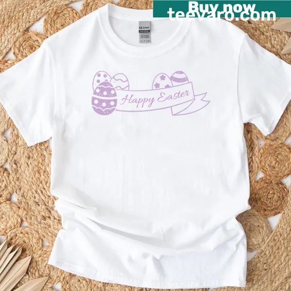 Easter themed T-shirt with a joyful greeting