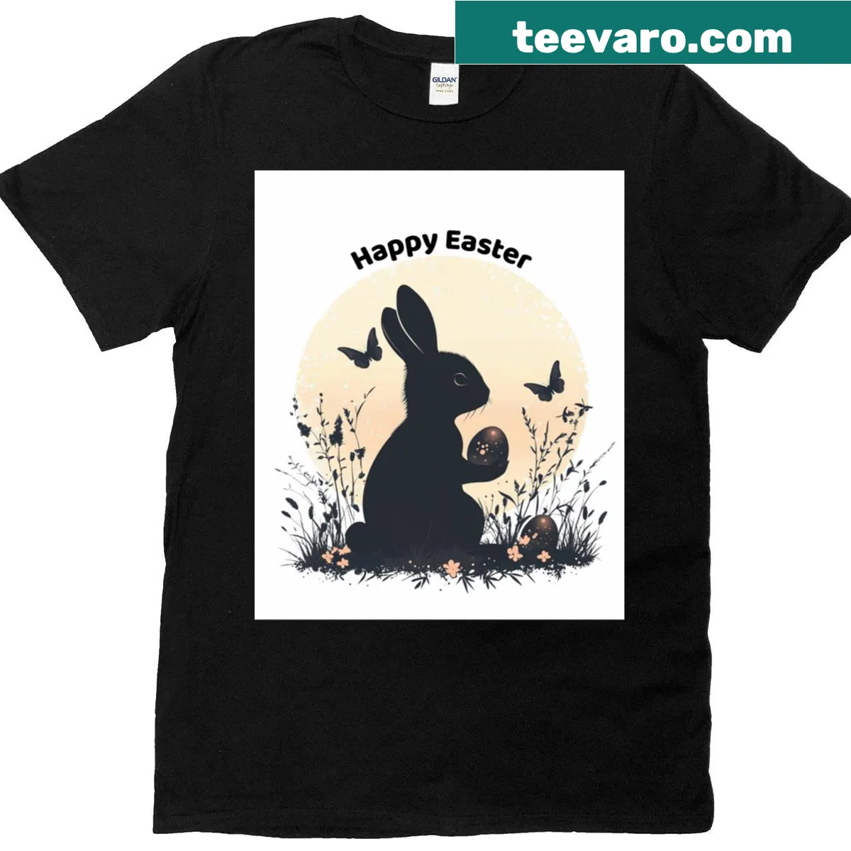 Oversized Easter t-shirt with fun graphic — on a men's t-shirt