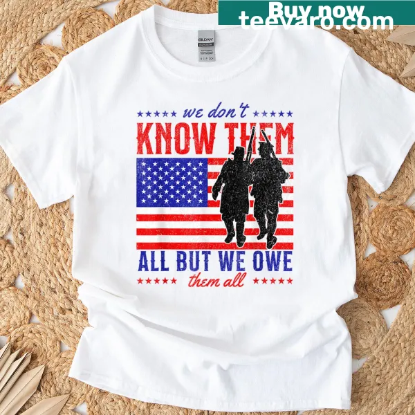 T-shirt with a patriotic emblem honoring veterans