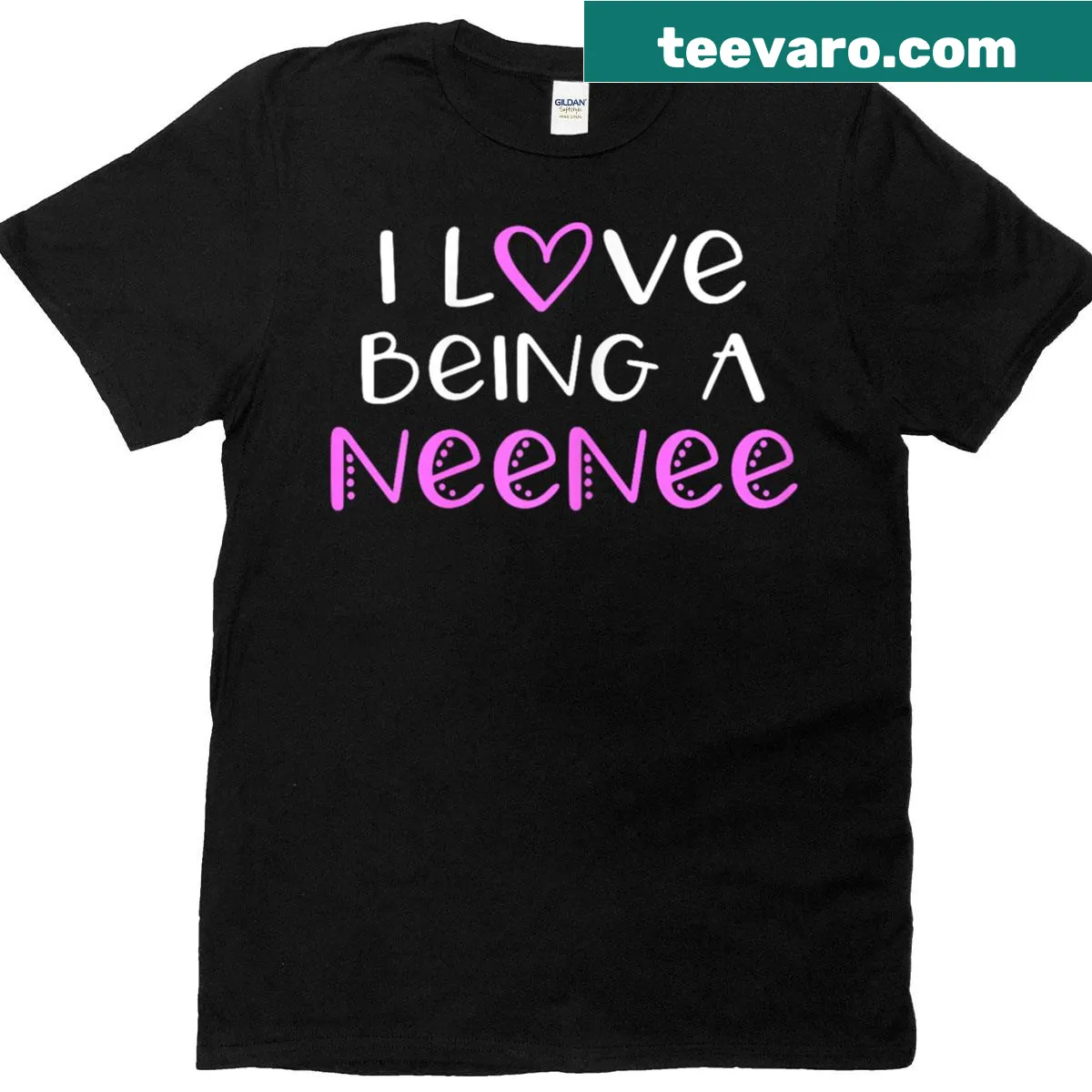 Cute t-shirt that says 'I Love Being A Neenee' — on a men's t-shirt