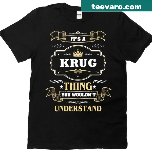 Humorous Krug name shirt with playful text