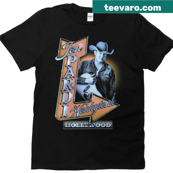 Vintage-inspired Honkytonk Hollywood music t-shirt