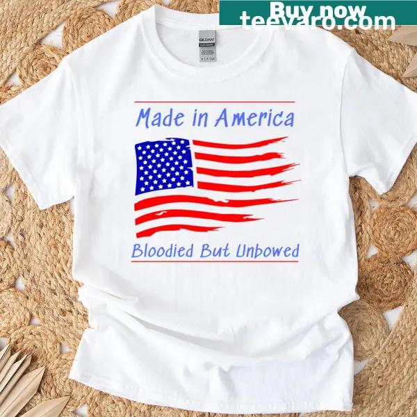 Bold patriotic graphic with 'Made In America' text