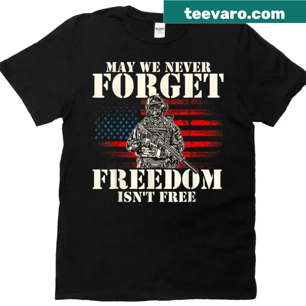 Memorial Day t-shirt with the phrase 'Freedom Isn't Free'