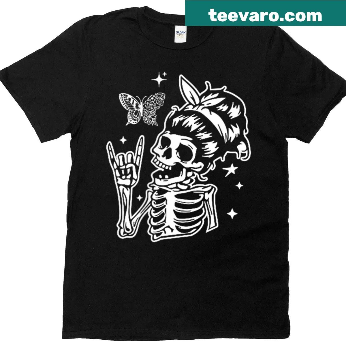 Funny skeleton graphic on a Mother's Day t-shirt — on a men's t-shirt