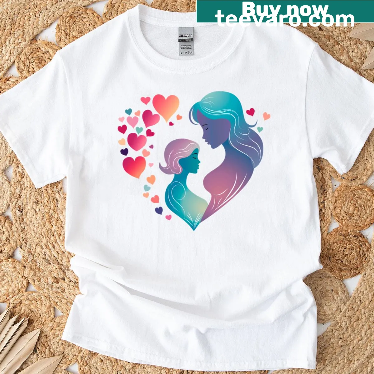 Sentimental Mother's Day T-shirt featuring a heartfelt message. — on a men's t-shirt