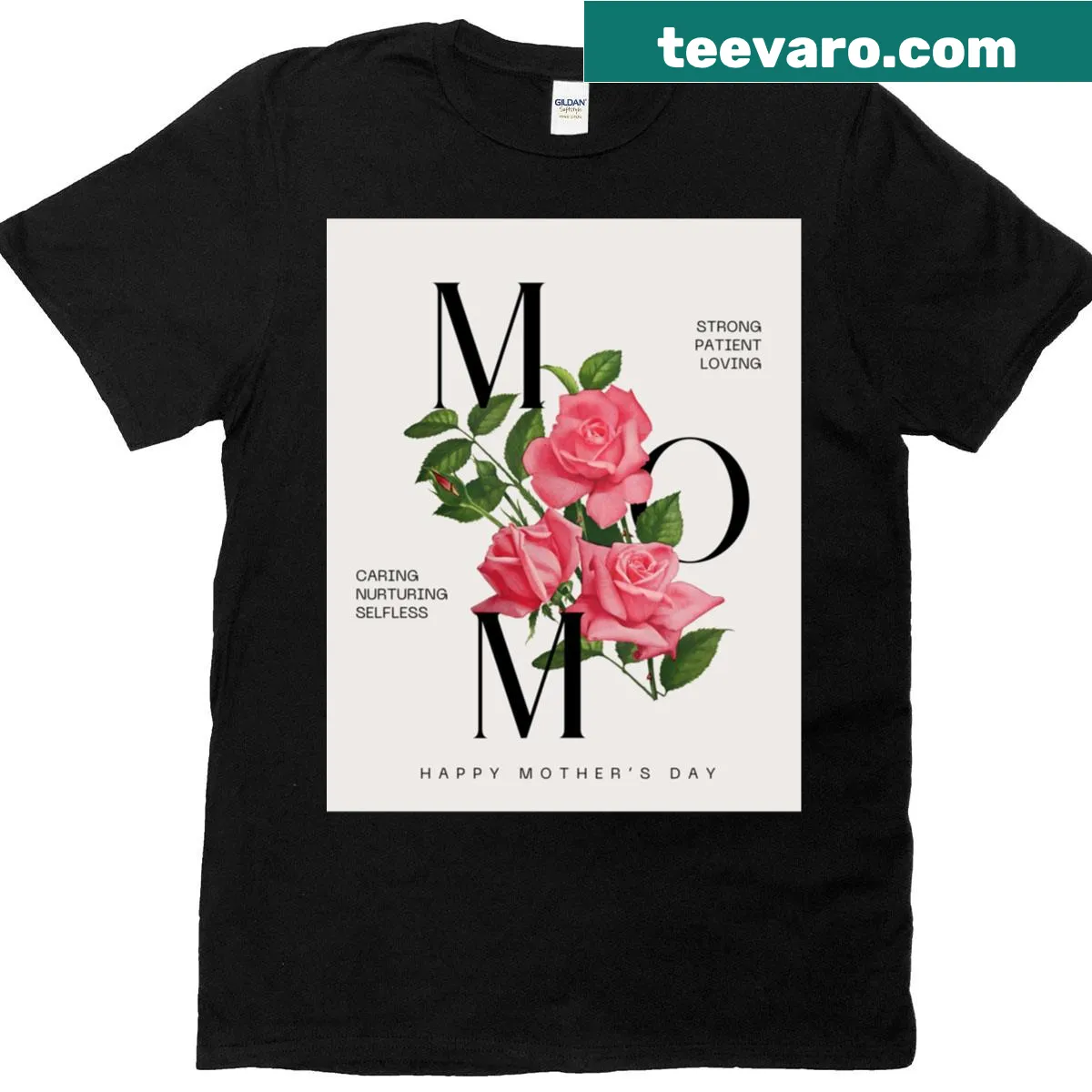 Oversized Mothers Day t-shirt with heartfelt typography design — on a men's t-shirt