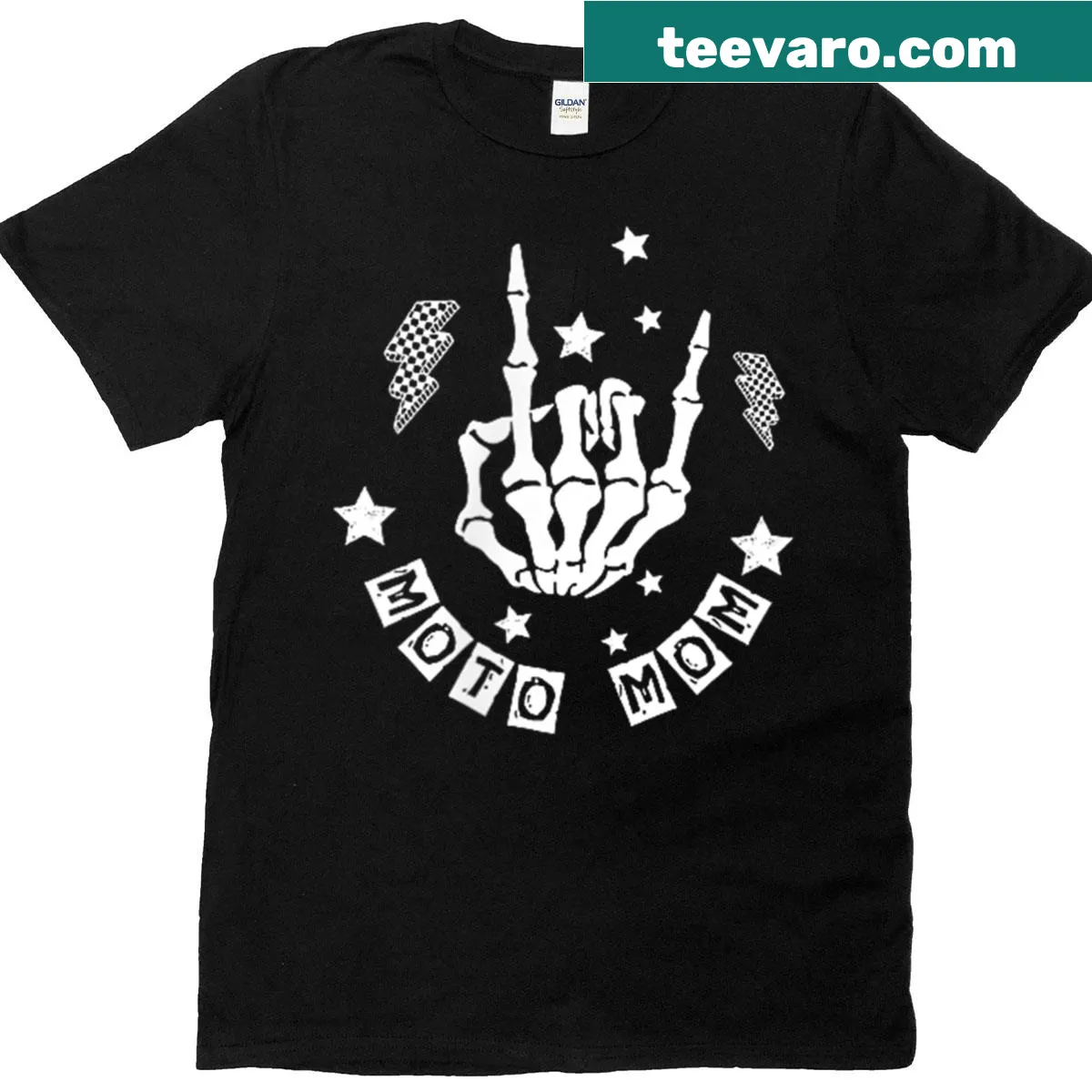 Funny graphic for Moto Moms on 2-sided T-shirt — on a men's t-shirt