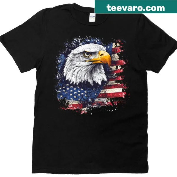 Oversized t-shirt with a graphic of a proud eagle